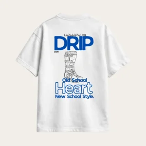 T-shirt Blanc - Drip Moto