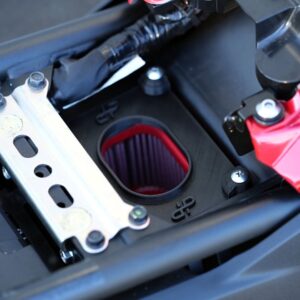 Boîte à air performance Dripmoto montée sur Yamaha Ténéré 700, vue du filtre